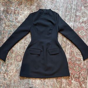 Odd Muse Split Sleeve Mini Dress in Black